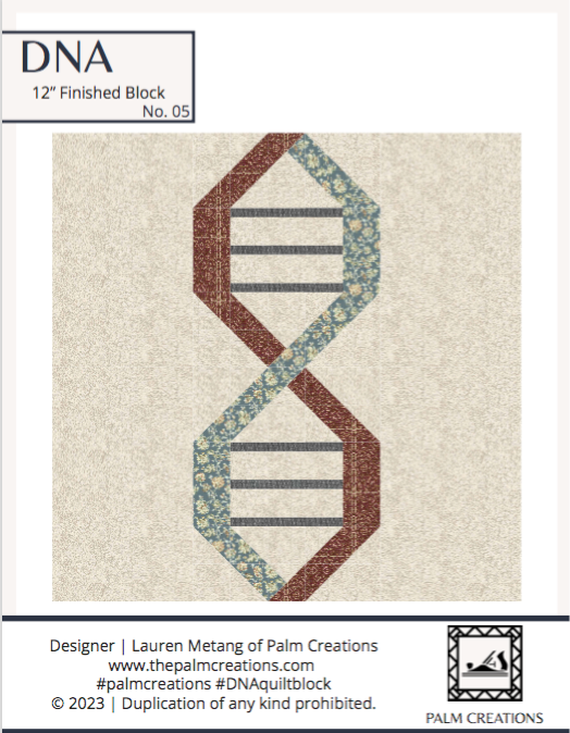 DNA Quilt Block PDF Pattern