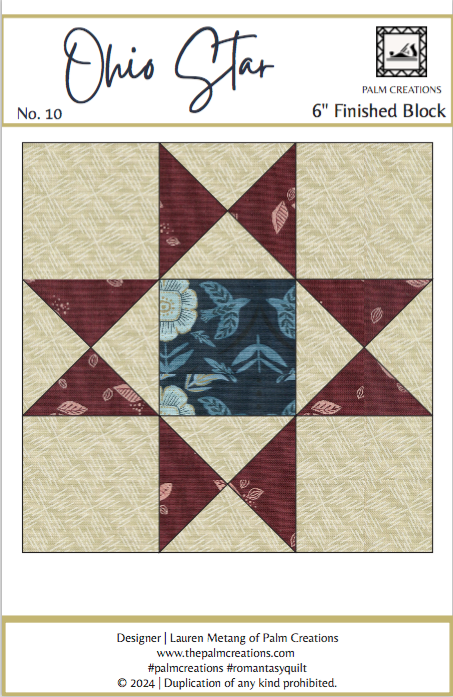 Book and Quilt Block Bundle- Blood Over Bright Haven by ML Wang