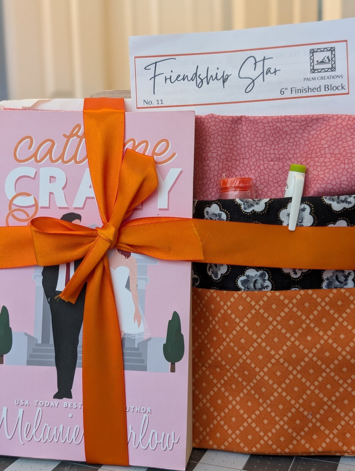 Book and Quilt Block Kit- Call Me Crazy by Melanie Harlow