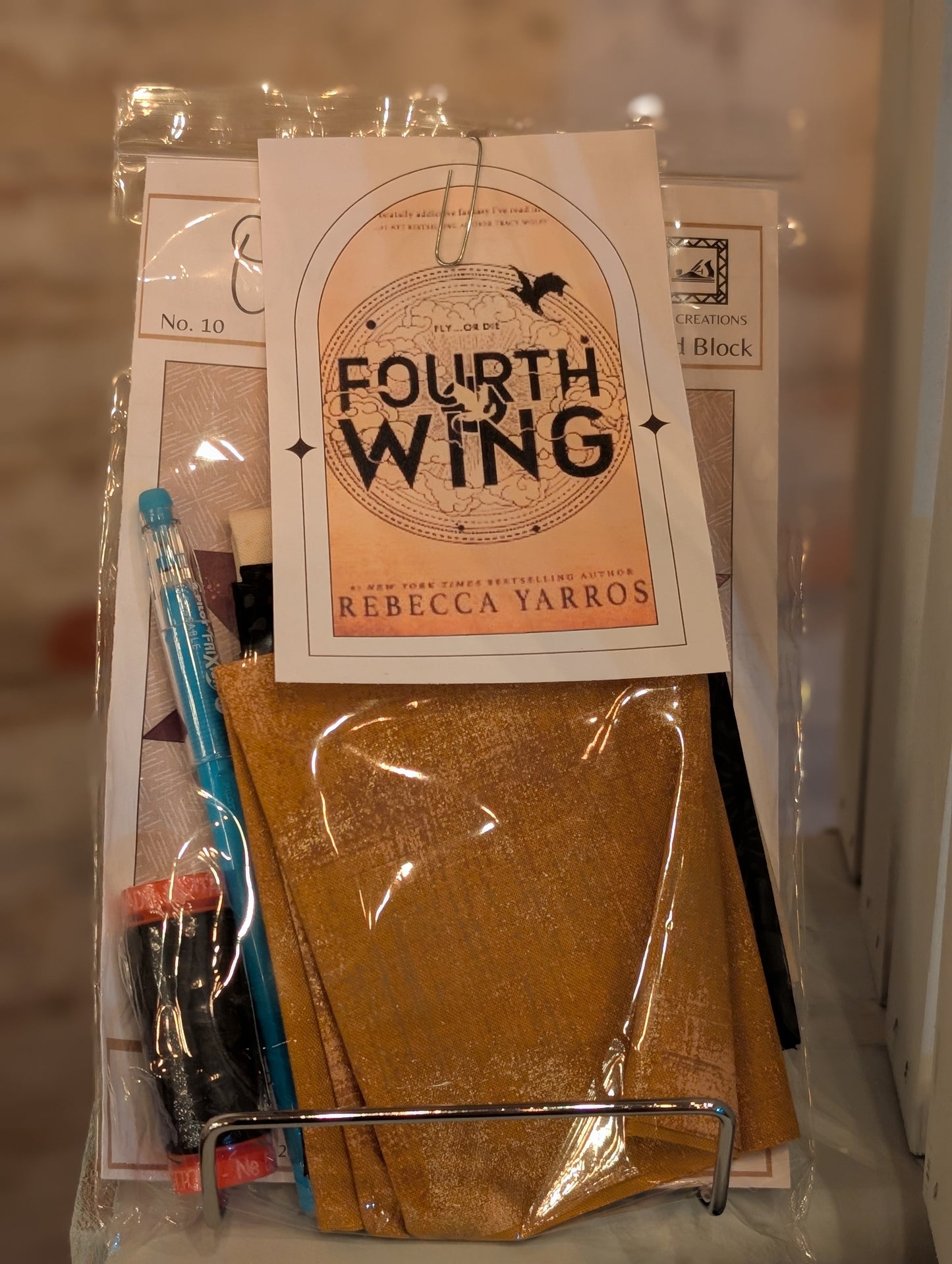 Books and Blocks Quilt Block Kit- Fourth Wing