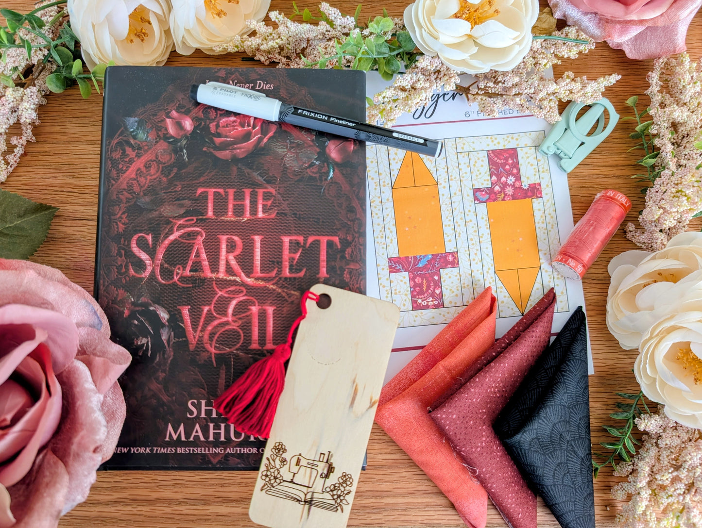 Hardcover Quilter's Book Nook- Monthly Book & Quilting Subscription Box for Creative Readers