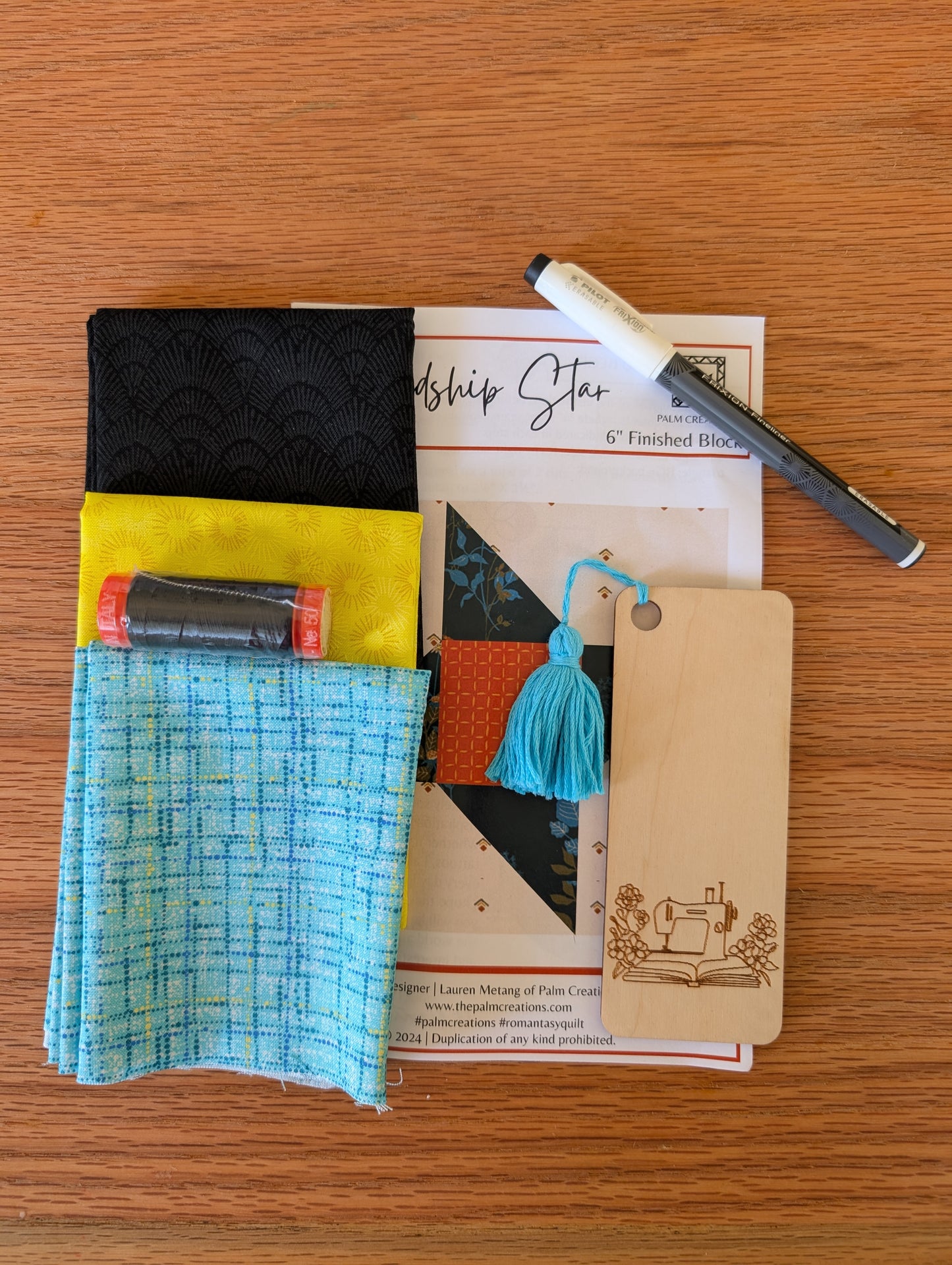 Books and Blocks Quilt Block Kit- A Court of Frost and Starlight