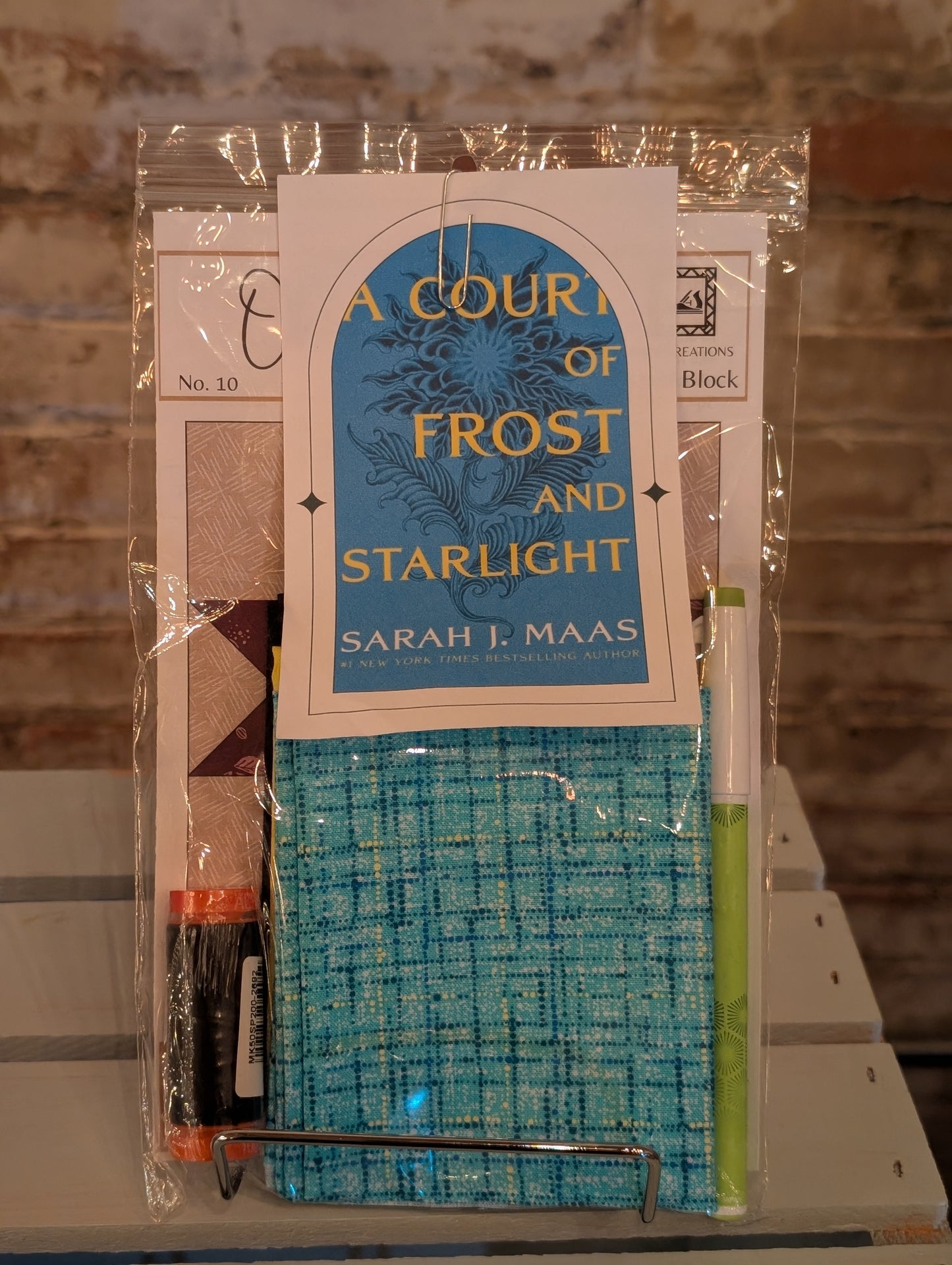 Books and Blocks Quilt Block Kit- A Court of Frost and Starlight