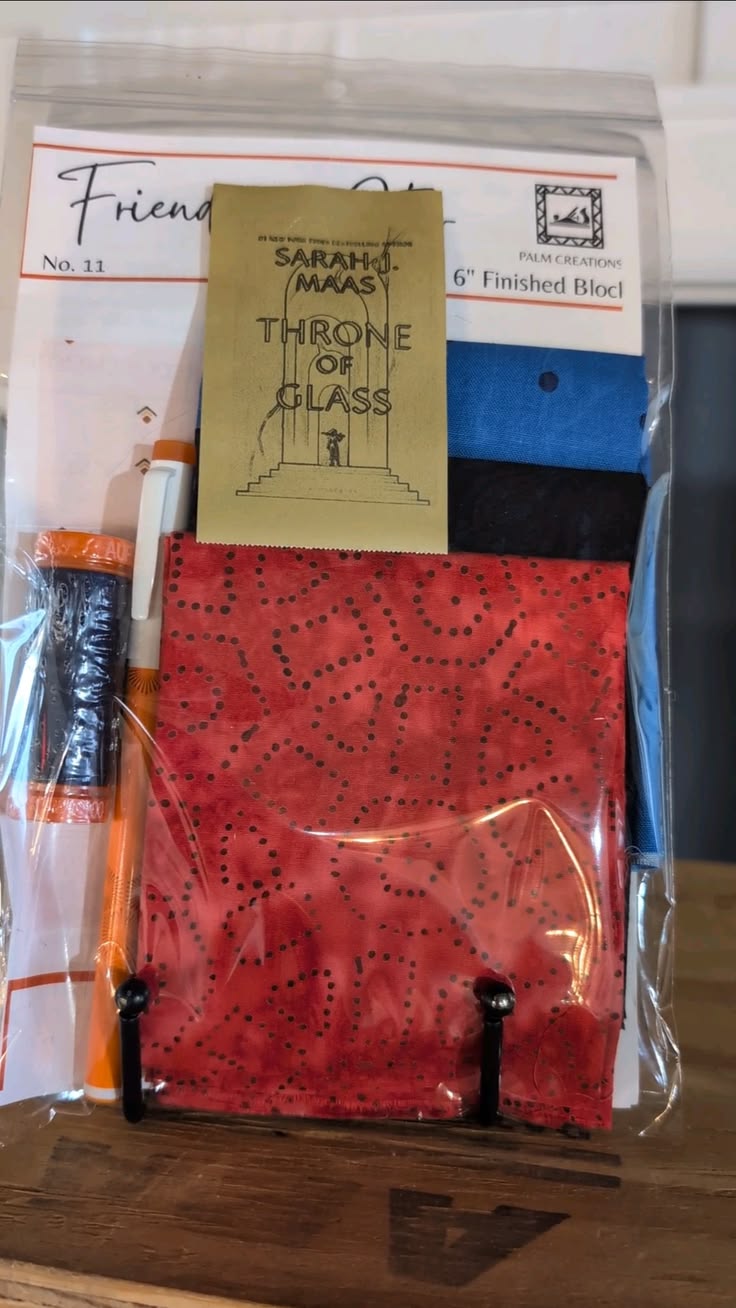 Books and Blocks Quilt Block Kit- Throne of Glass