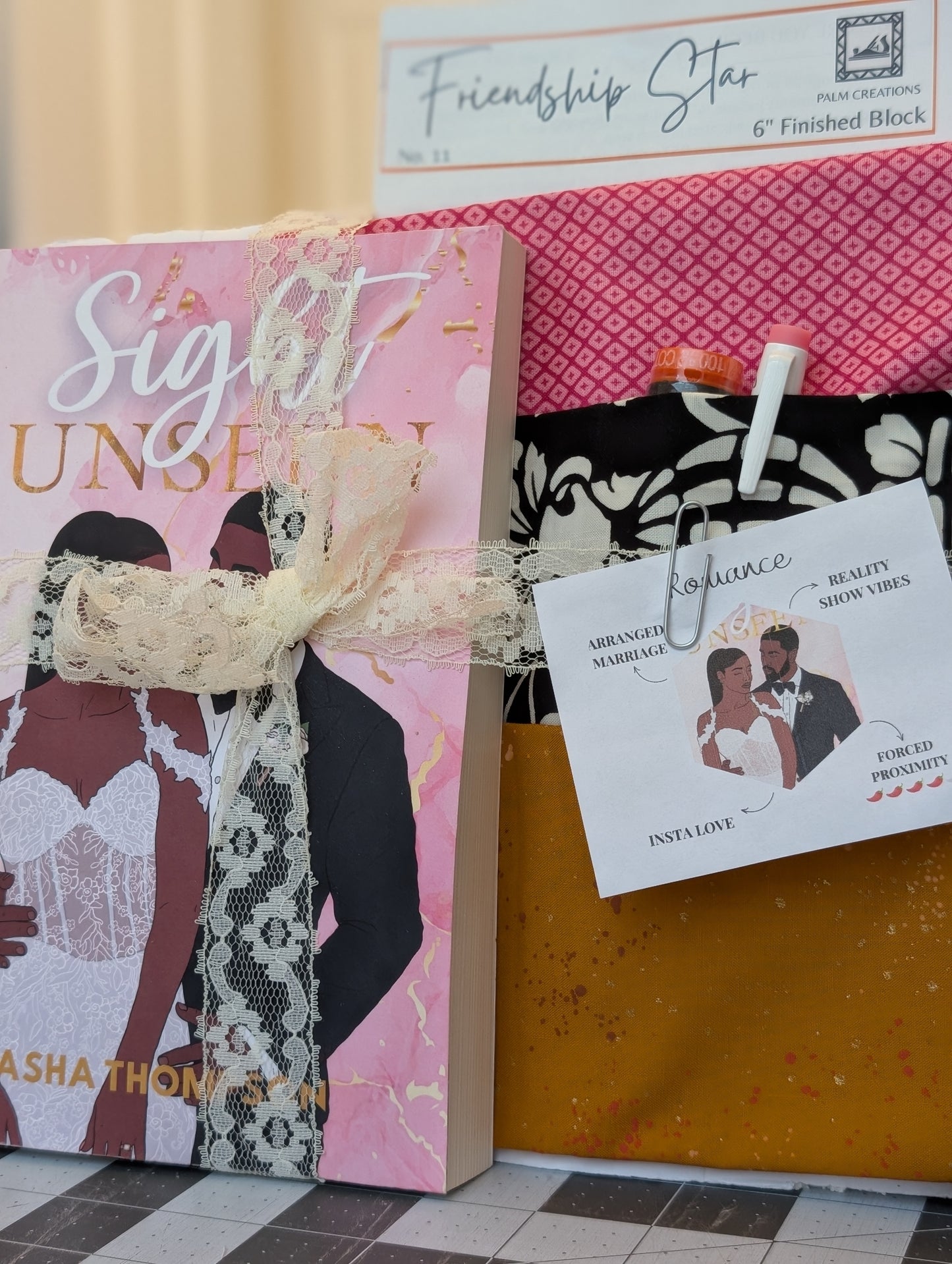 Book and Quilt Block Kit- Sight Unseen by Kasha Thompson