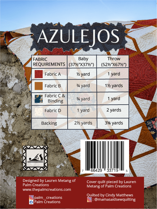 Azulejos Paper Quilt Pattern