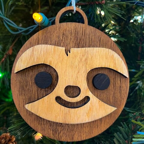 Sloth Ornament SVG File