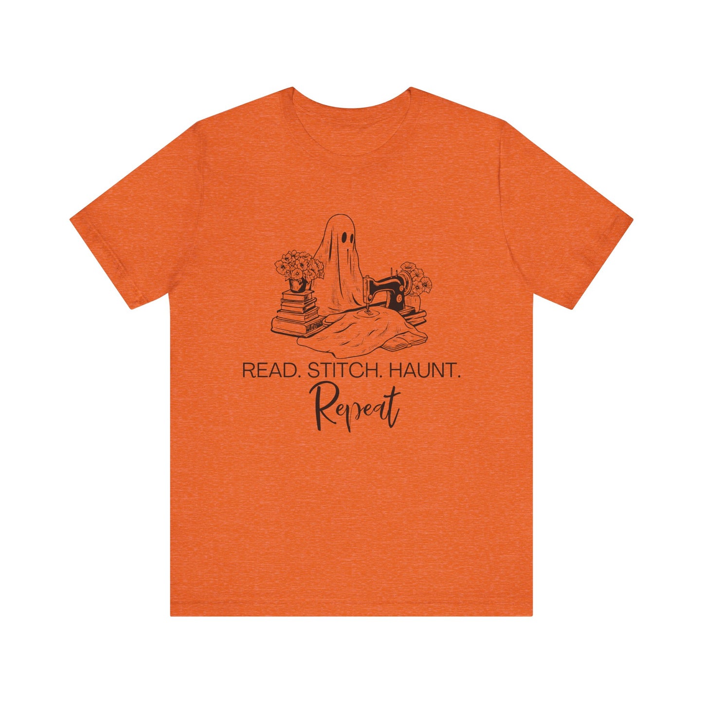 Read. Stitch. Haunt. Repeat Jersey T-Shirt