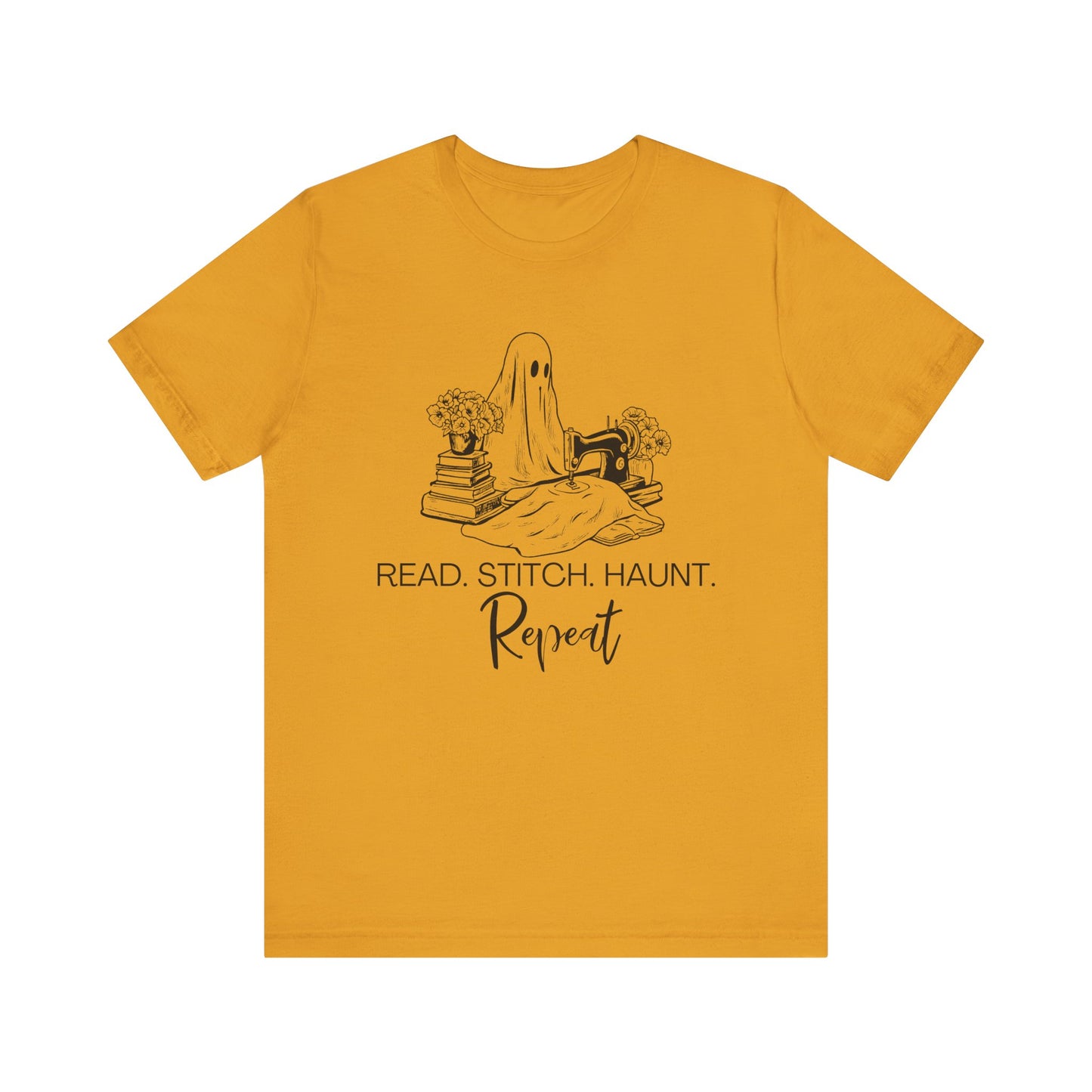 Read. Stitch. Haunt. Repeat Jersey T-Shirt