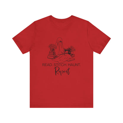 Read. Stitch. Haunt. Repeat Jersey T-Shirt