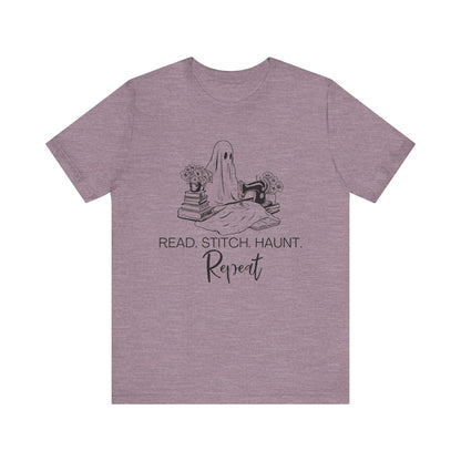 Read. Stitch. Haunt. Repeat Jersey T-Shirt