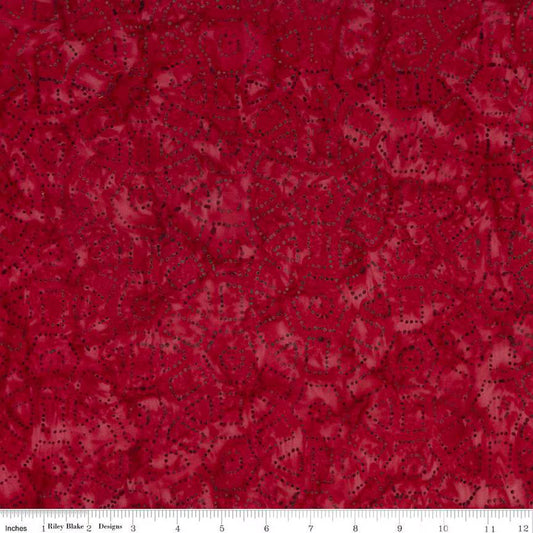 Batiks Elementals Red Rose BTHH571
