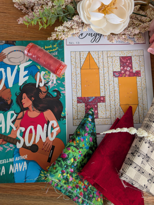 Love is a War Song- Quilter's Book Nook Box