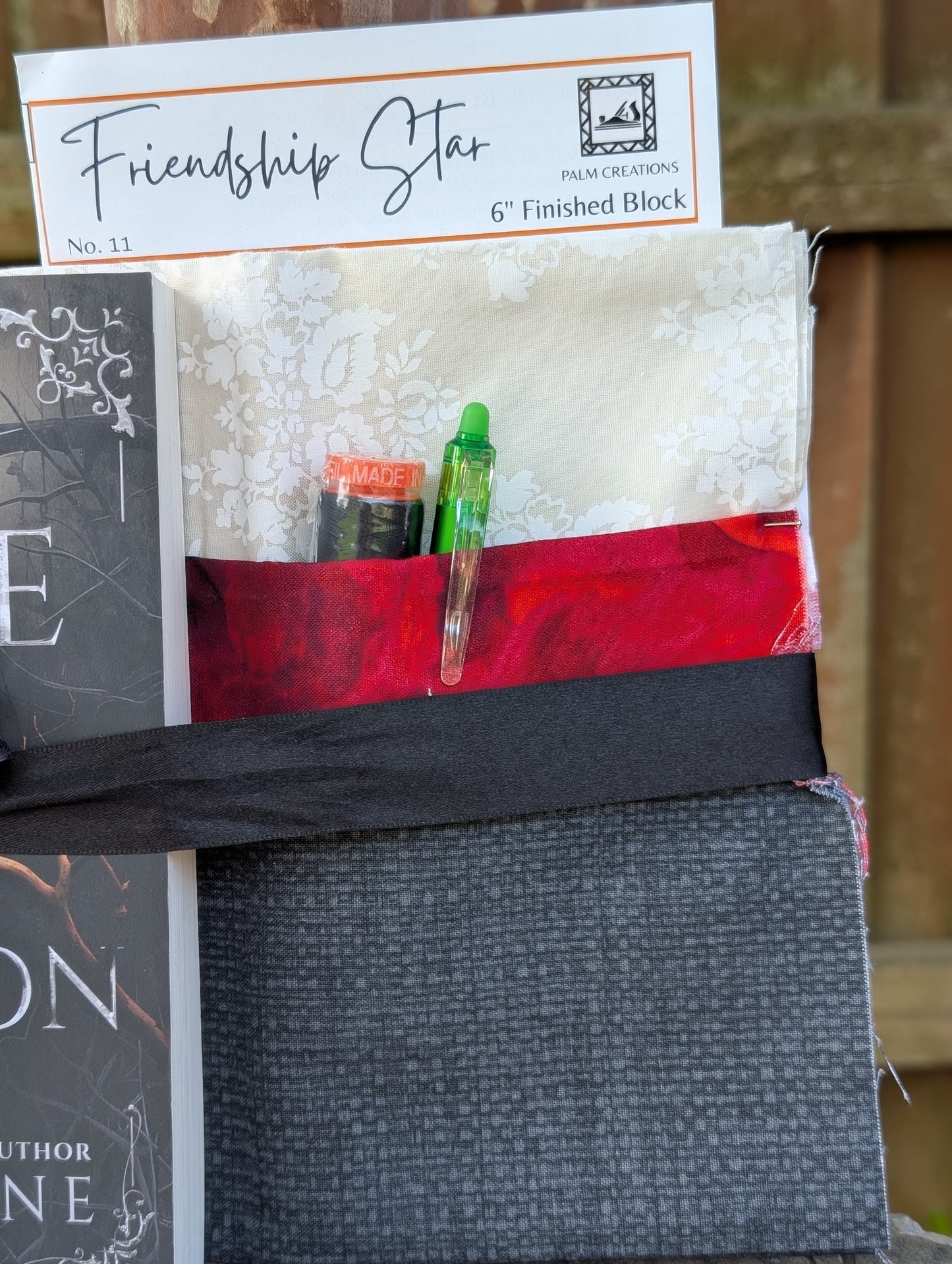 Book and Quilt Block Bundle- A Cage of Crimson- K.F. Breene