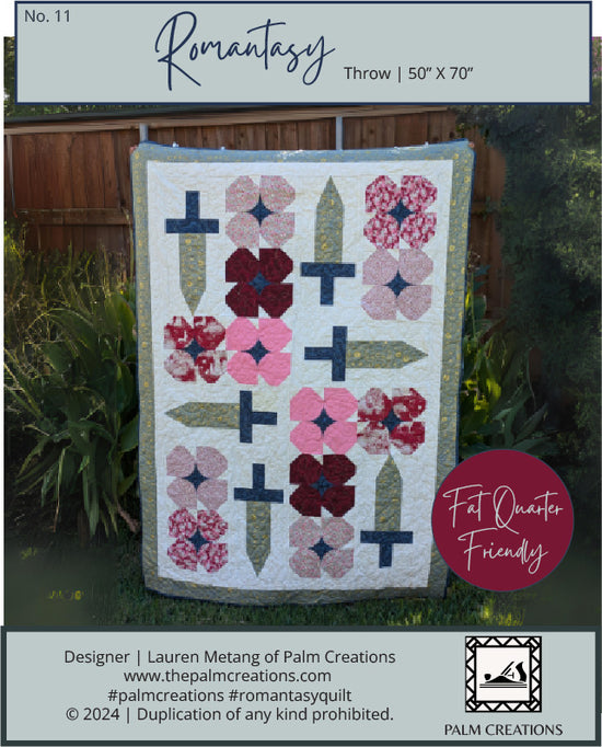 Romantasy PDF Quilt Pattern – PALM CREATIONS