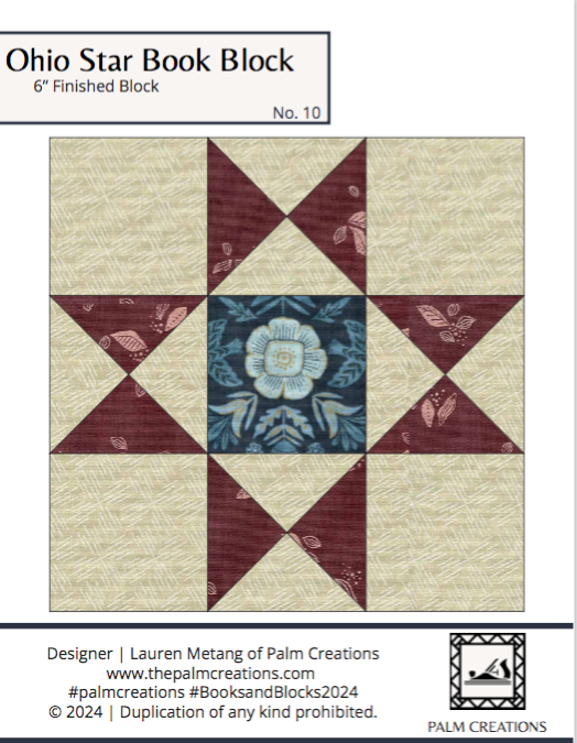 Ohio Star Quilt Block PDF Pattern