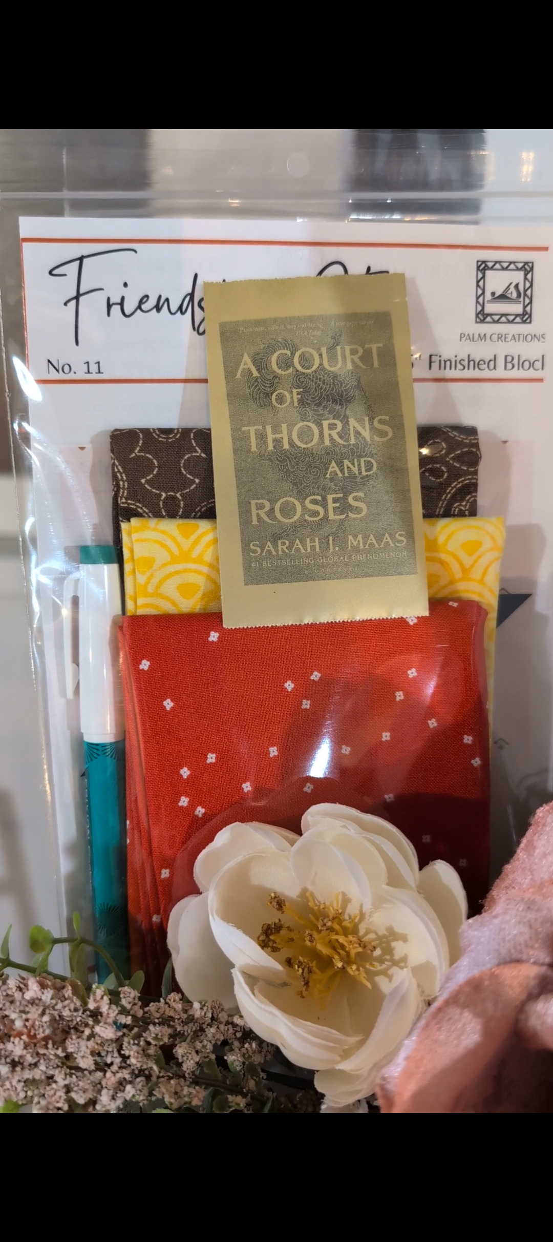 Books and Blocks Quilt Block Kit- A Court of Thorns and Roses