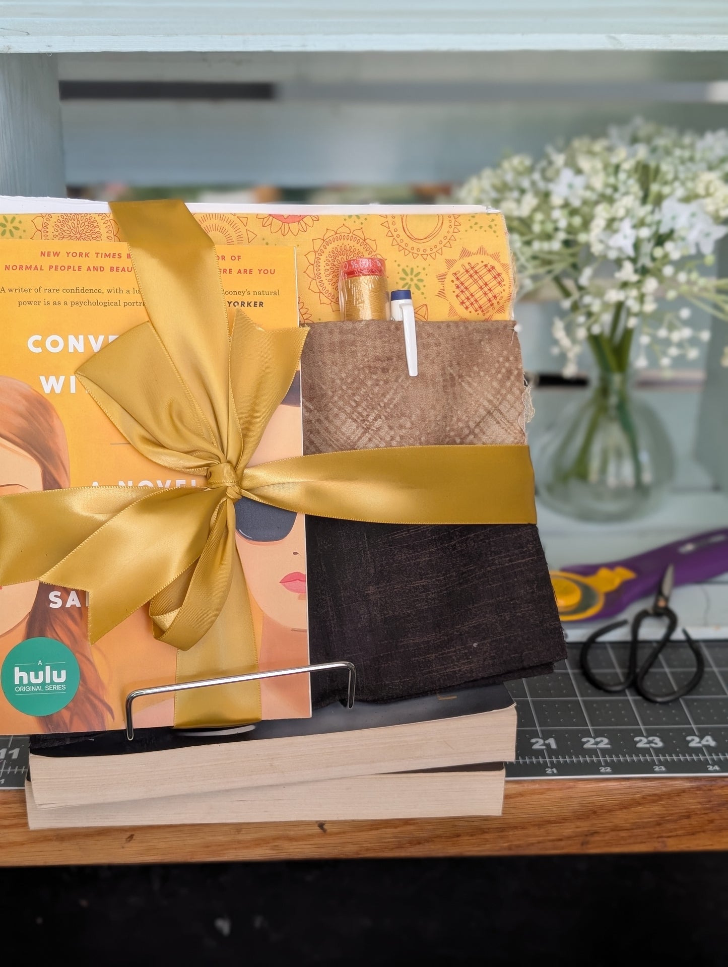 Book and Quilt Block Kit- Conversations with Friends by Sally Rooney