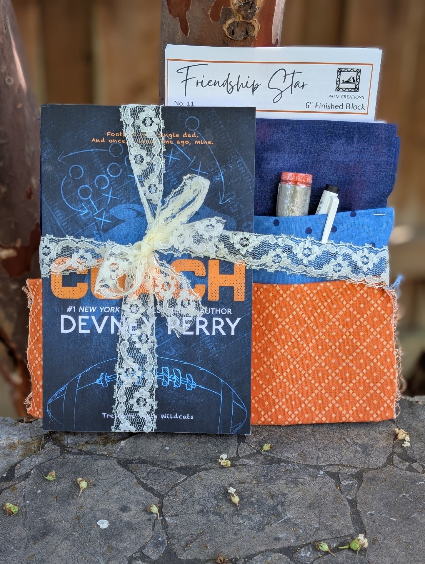 Book and Quilt Block Kit- Coach by Devney Perry
