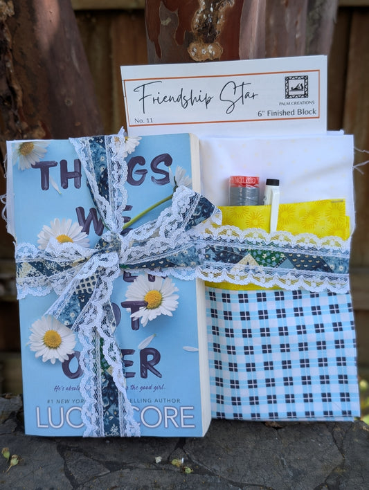 Book and Quilt Block Bundle- Things We Never Got Over by Lucy Score