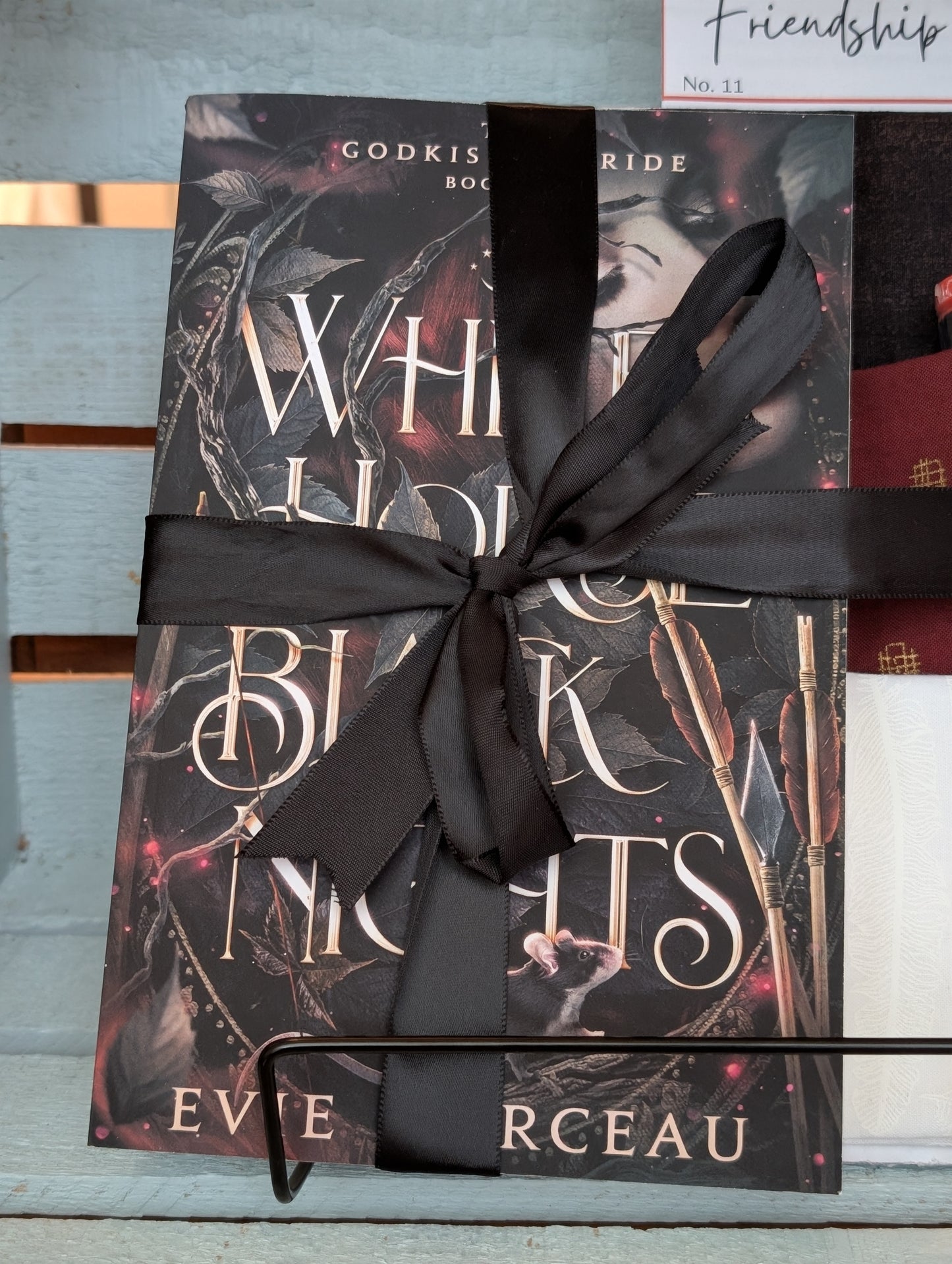 Book and Quilt Block Bundle- White Horse Black Nights by Evie Marceau