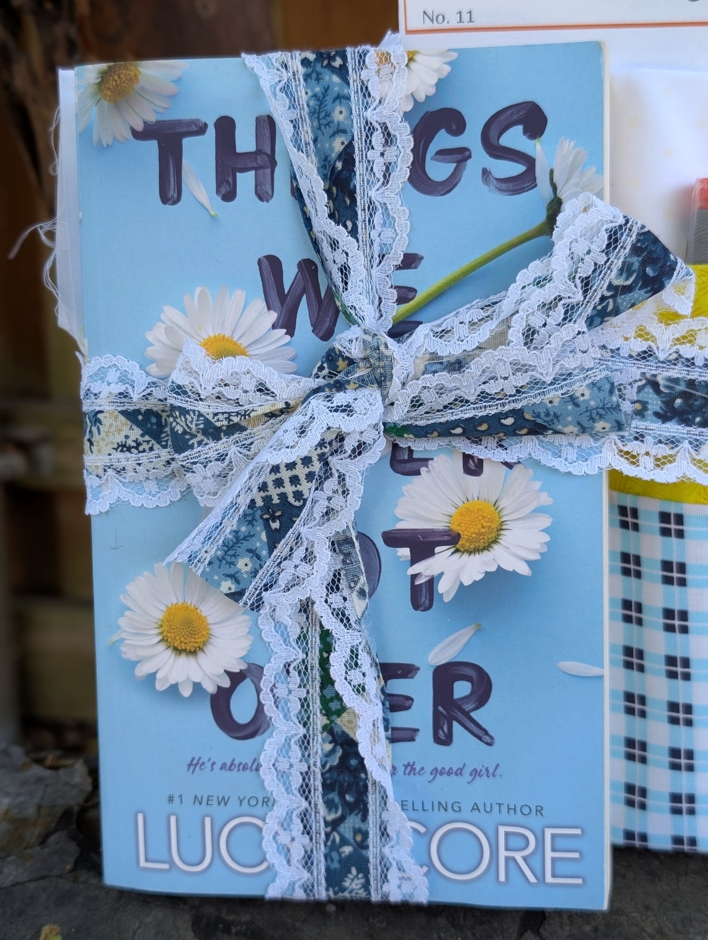Book and Quilt Block Bundle- Things We Never Got Over by Lucy Score