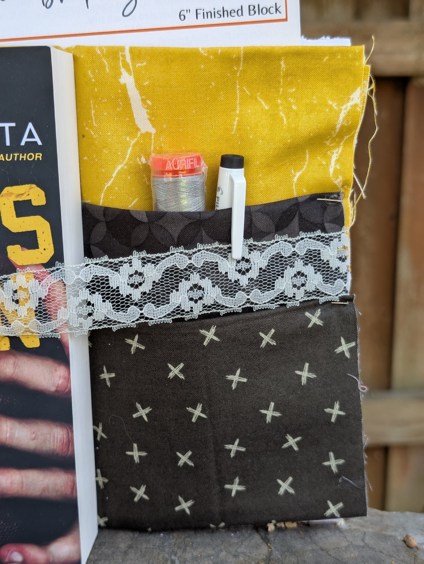 Book and Quilt Block Kit- Hands Down by Mariana Zapata