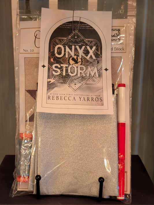 Books and Blocks Quilt Block Kit- Onyx Storm