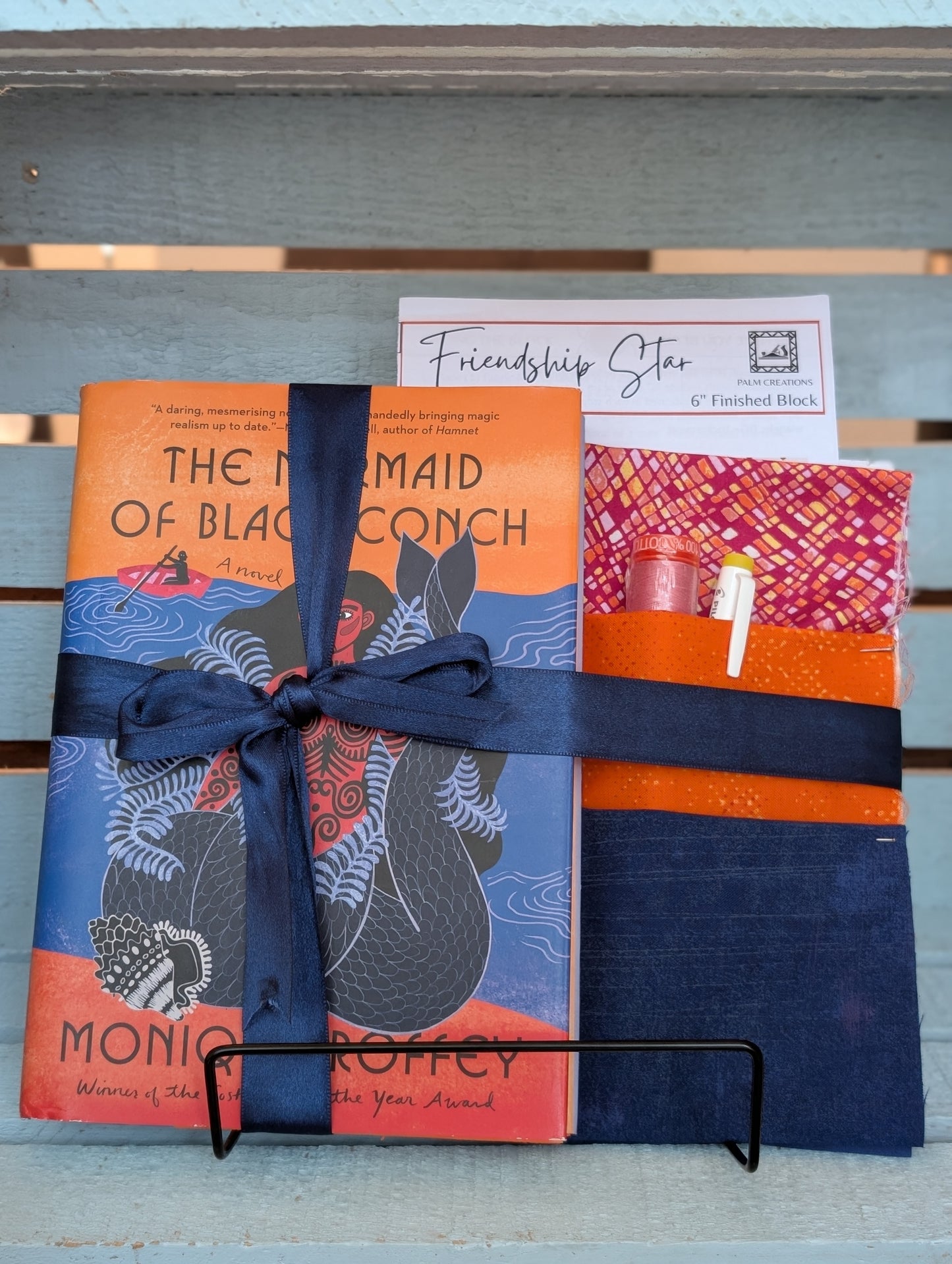 Book and Quilt Block Bundle- The Mermaid of Black Conch by Monique Roffey