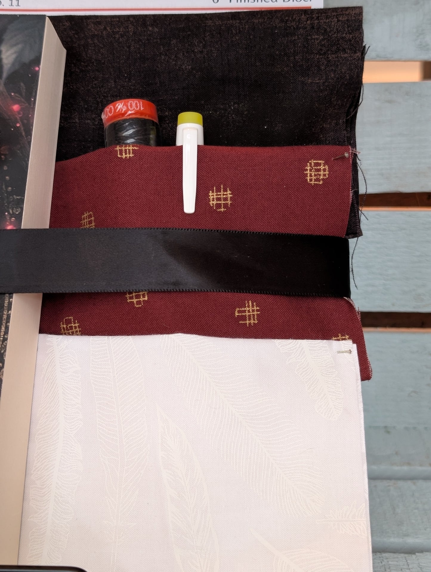 Book and Quilt Block Bundle- White Horse Black Nights by Evie Marceau