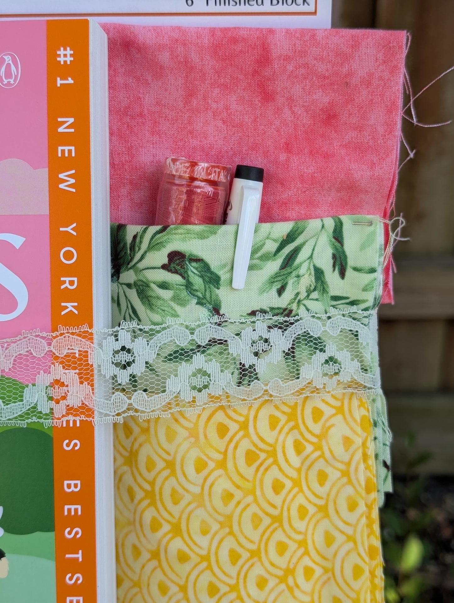 Book and Quilt Block Kit- Me Before You- Jojo Moyes