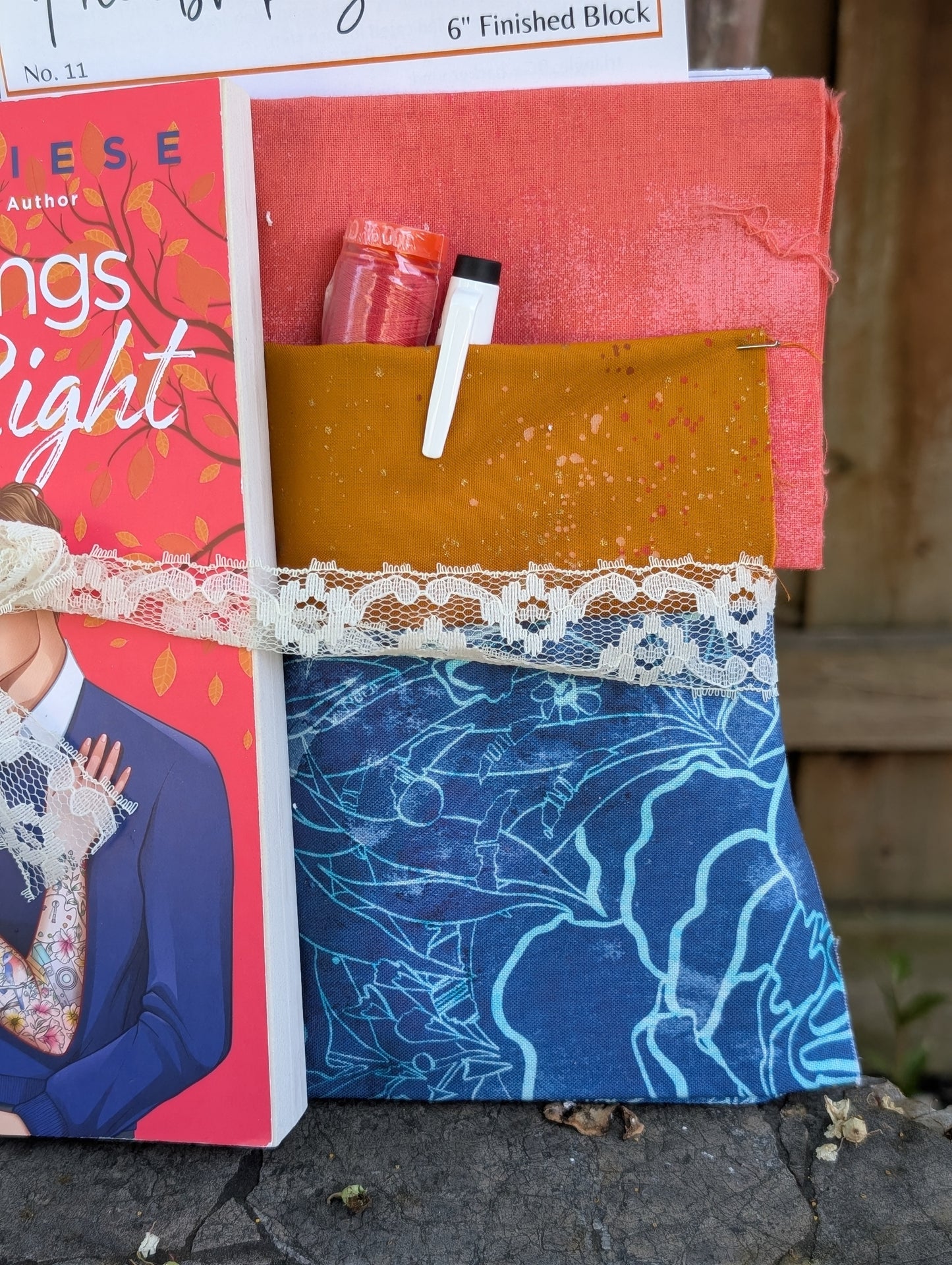 Book and Quilt Block Kit- Two Wrongs Make a Right by Chloe Liese