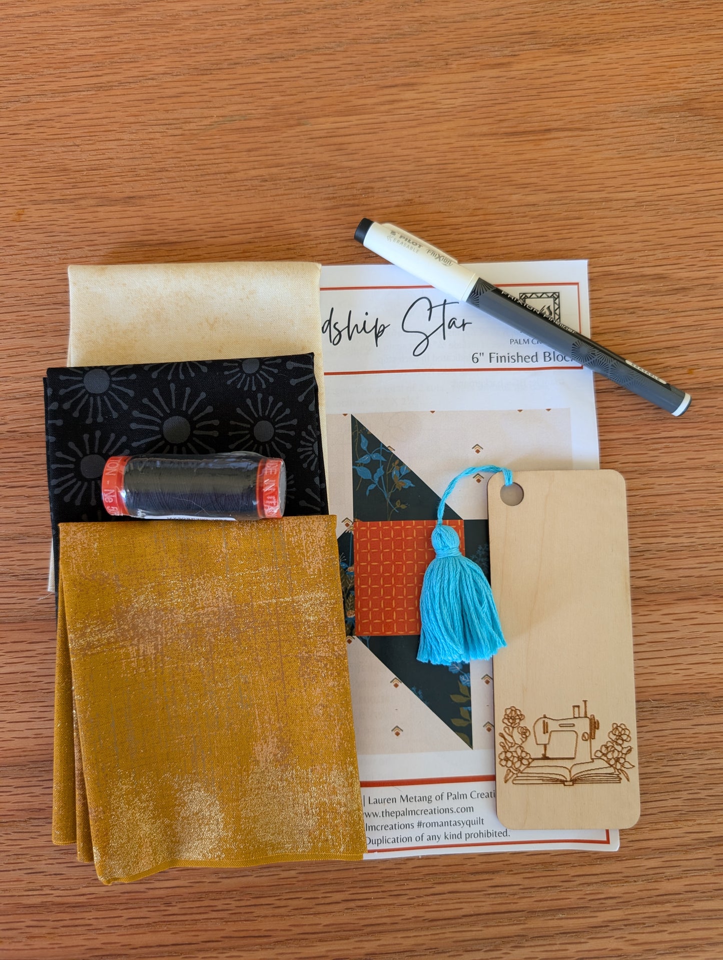 Books and Blocks Quilt Block Kit- Fourth Wing