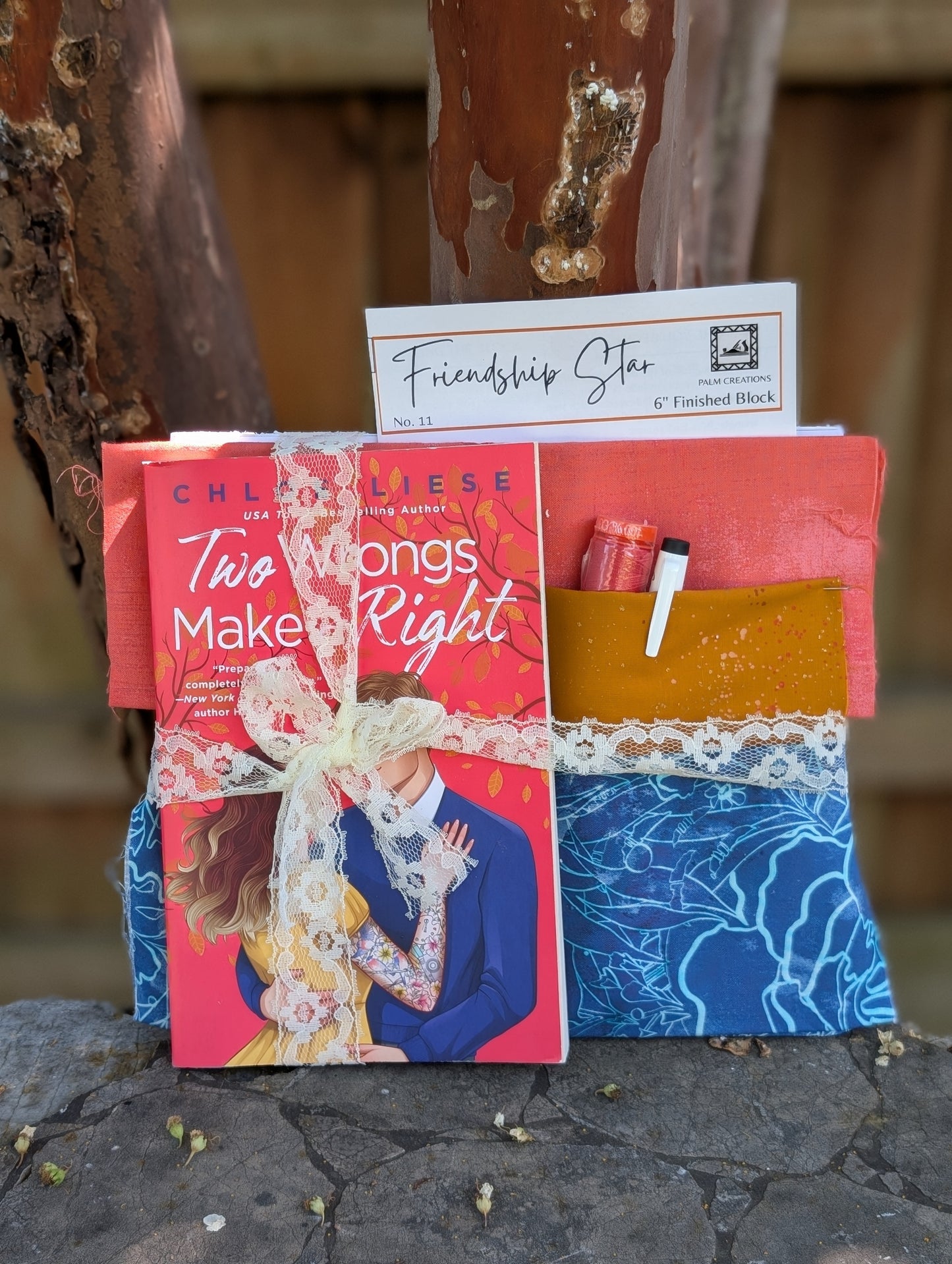 Book and Quilt Block Kit- Two Wrongs Make a Right by Chloe Liese