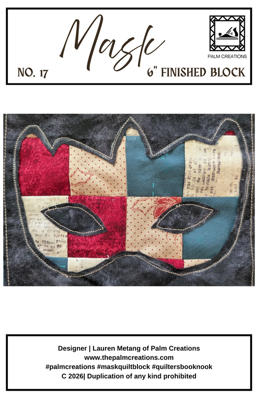 Mask Quilt Block PDF Pattern