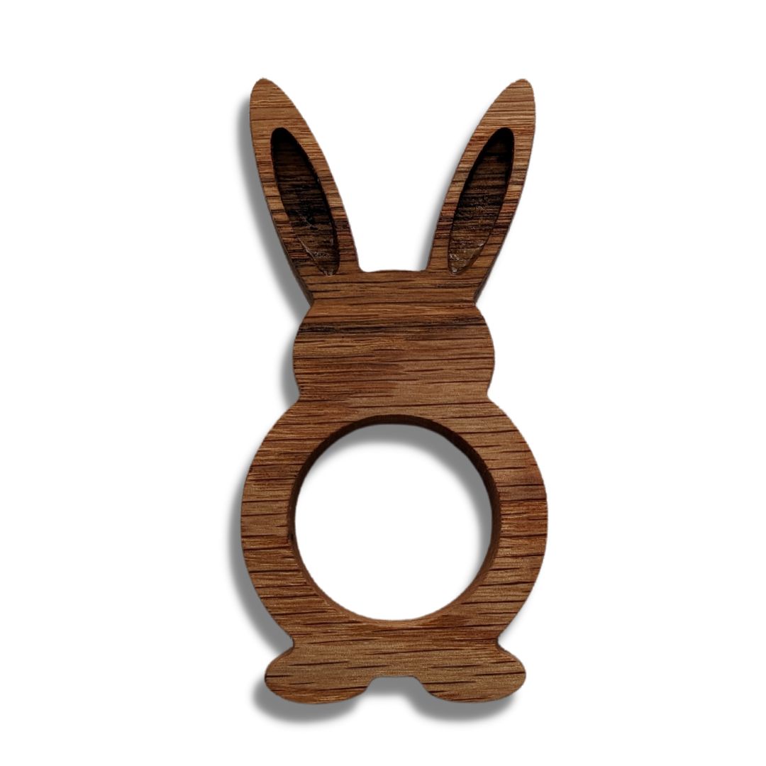 Wooden Easter Bunny Napkin Ring