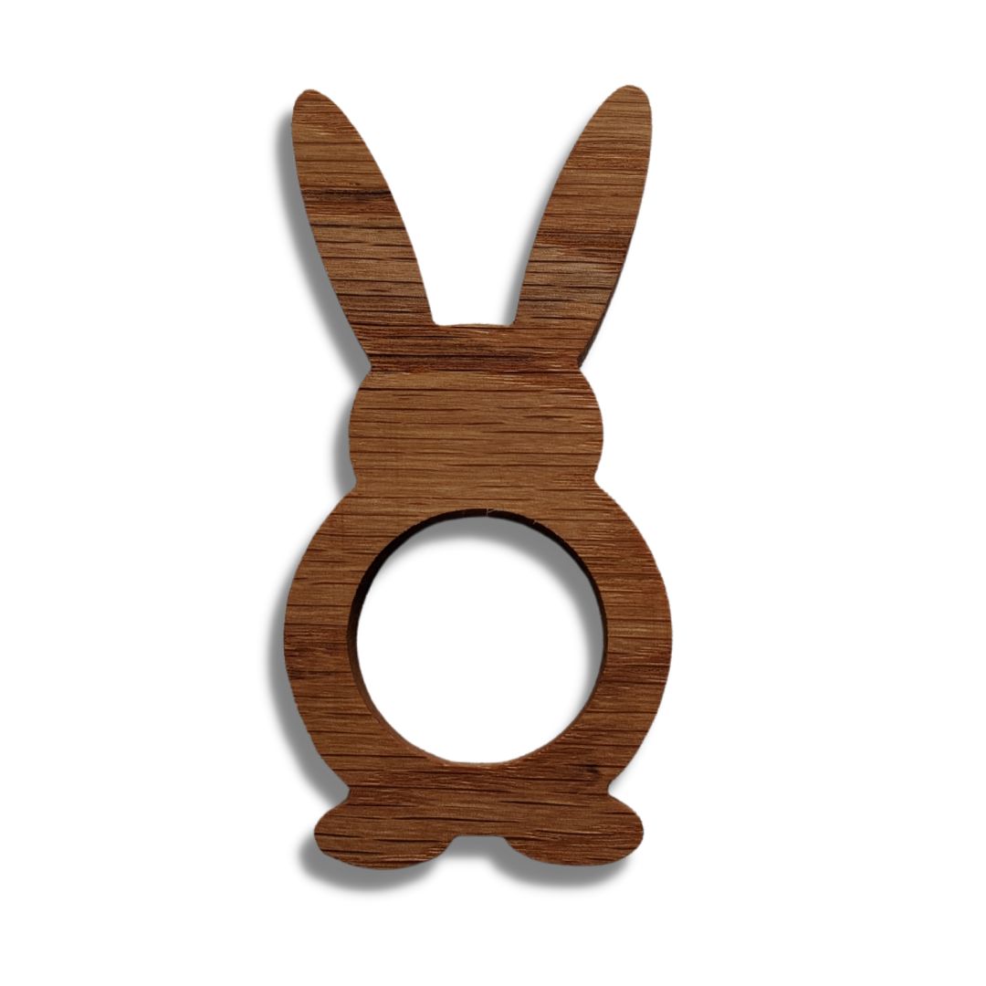 Wooden Easter Bunny Napkin Ring