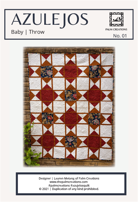 Azuli Pattern Quilt Azulejos Paper Quilt Pattern – PALM CREATIONS